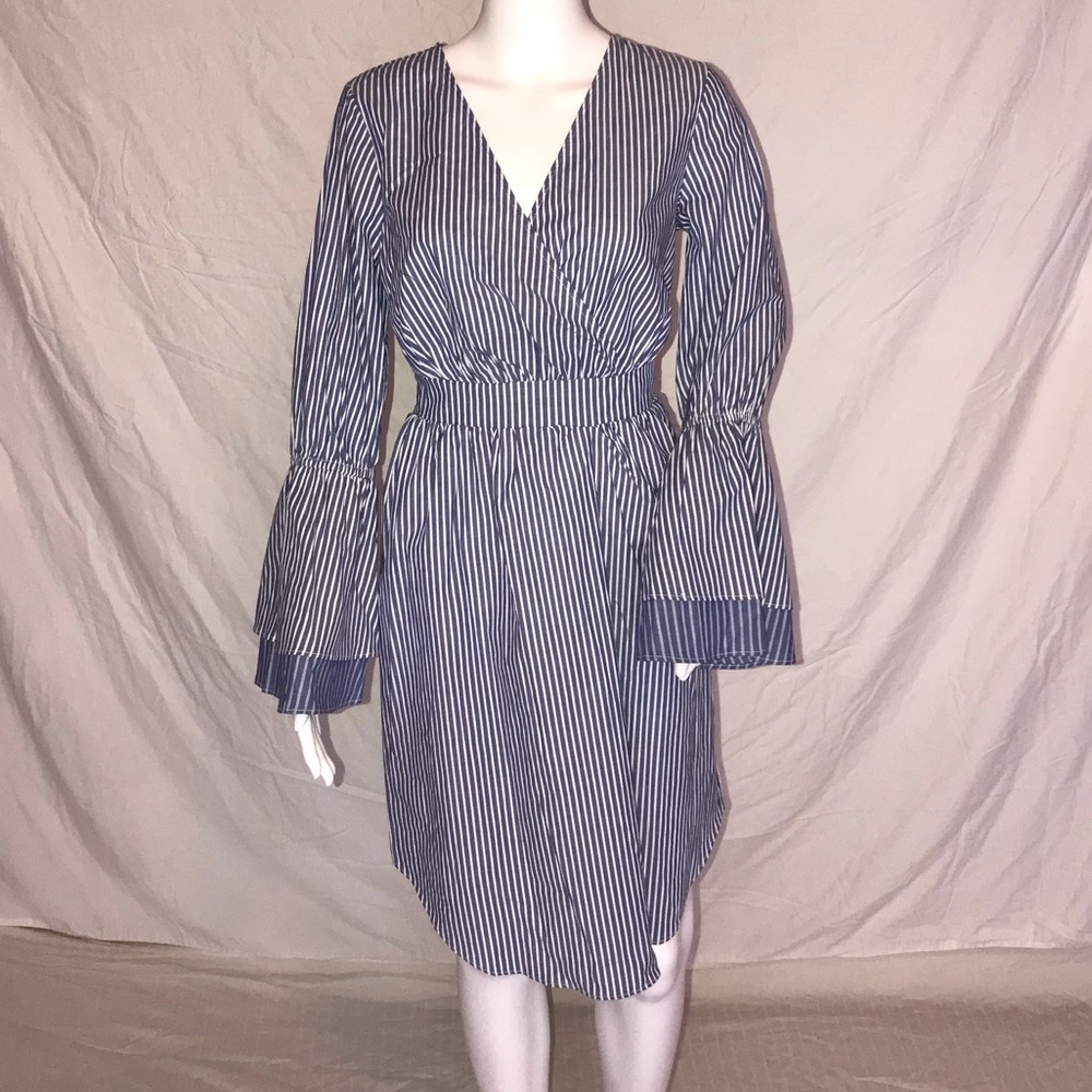 Brand new dress.. Blue and white stripes.. Size xs